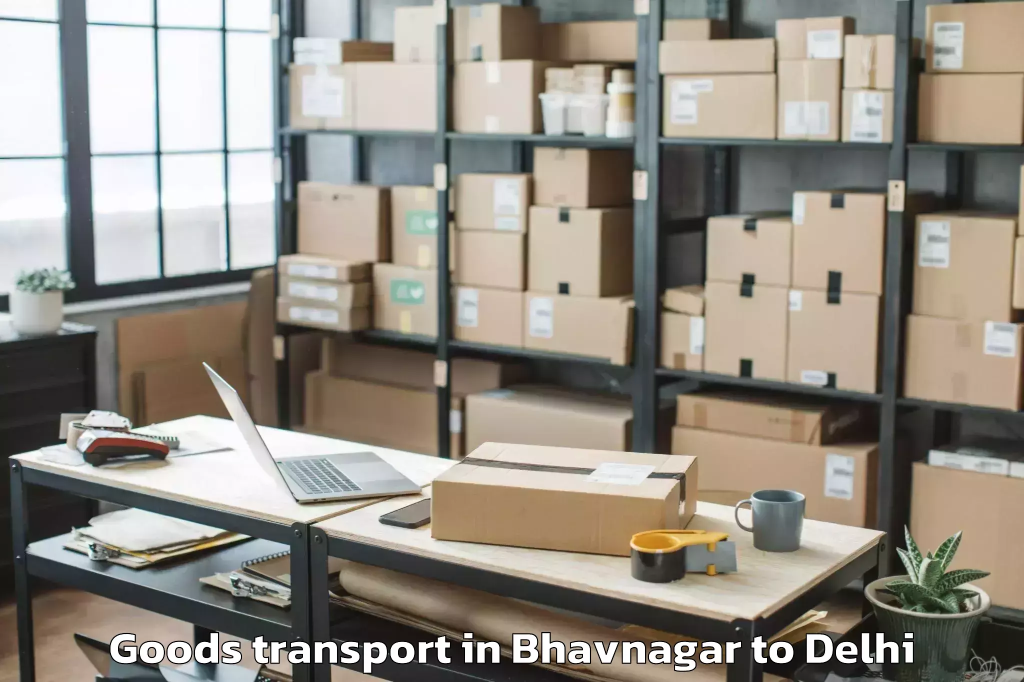 Expert Bhavnagar to Vasant Square Mall Goods Transport